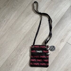 Robin Ruth Black and Pink Clutch